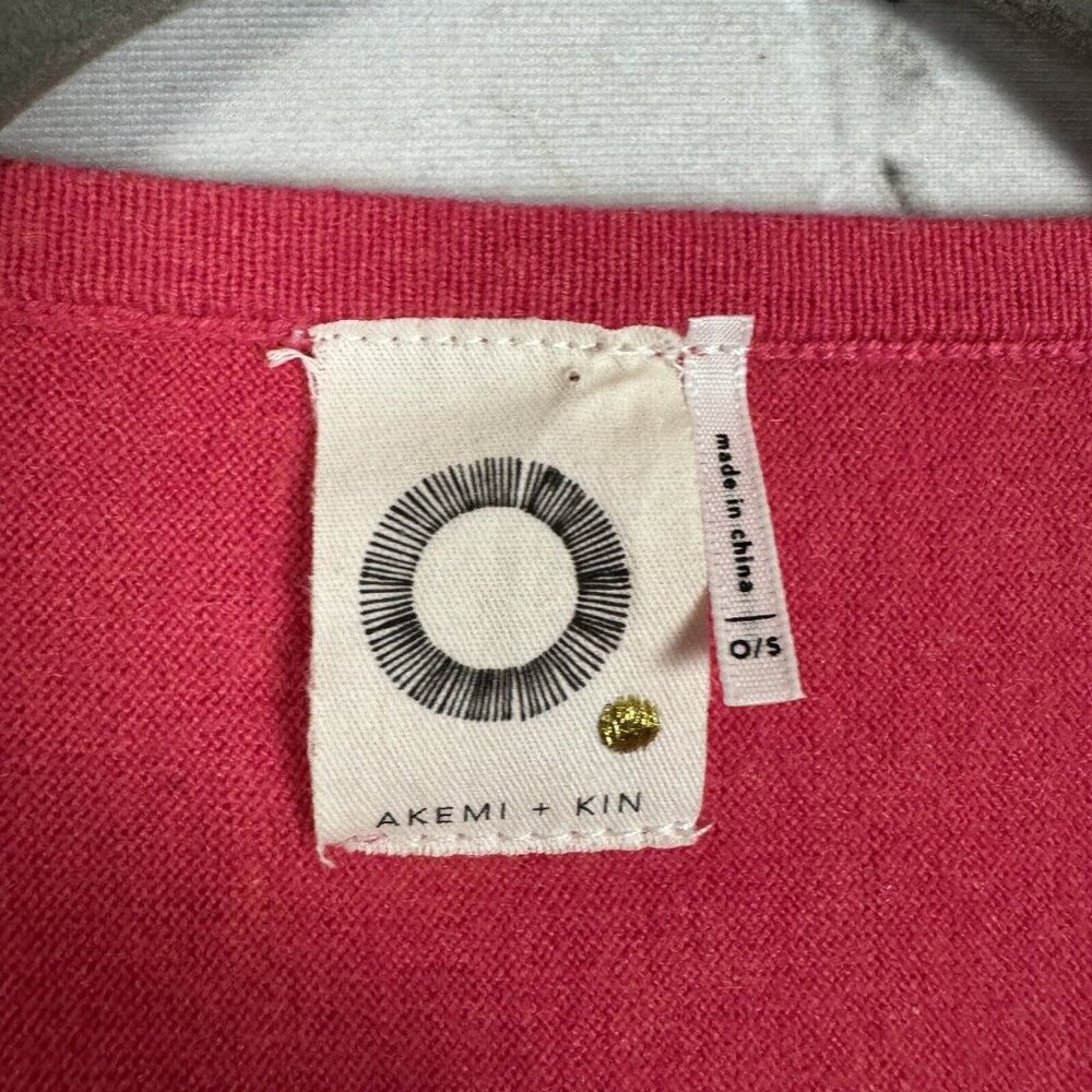 Anthropologie Akemi + Kin Dolman Cardigan Sweater Tie Front Pink Women One Size - Picture 2 of 7